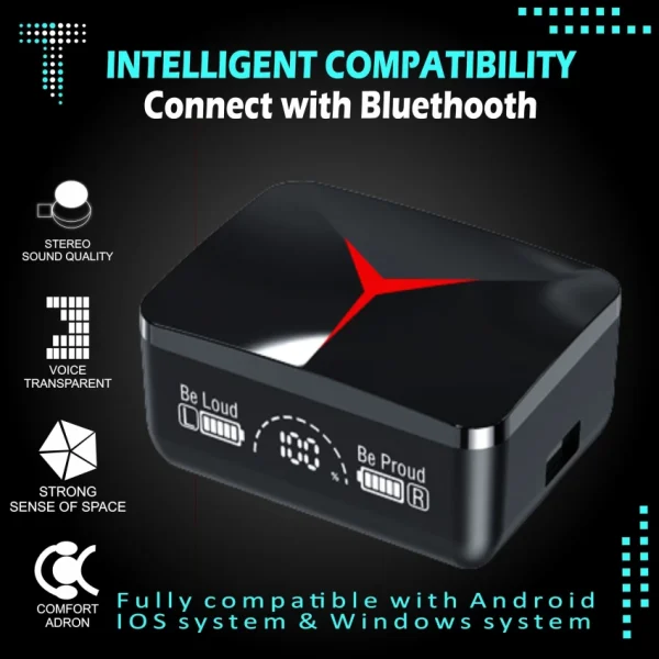 M90 Pro TWS True Wireless Earbud - Image 3