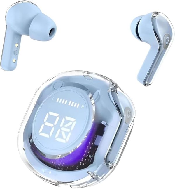 Ultrapods Pro True Wireless Earbuds with Display Transparent Design, Bluetooth 5.3 Water Proof