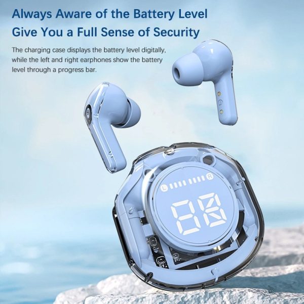 Ultrapods Pro True Wireless Earbuds with Display Transparent Design, Bluetooth 5.3 Water Proof - Image 3