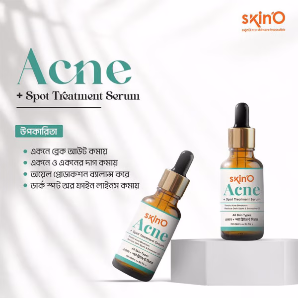 skinO Acne + Spot Treatment Serum 30ml - Image 4