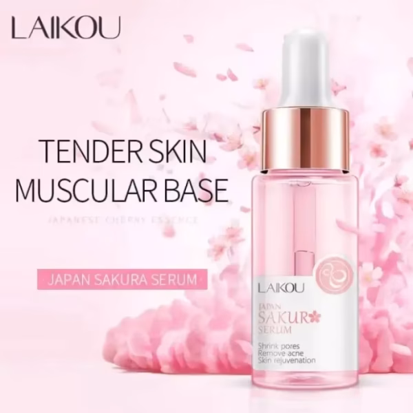 LAIKOU Sakura Serum Shrinks Pores Japan Extract  17ml - Image 2