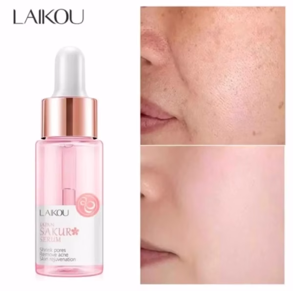 LAIKOU Sakura Serum Shrinks Pores Japan Extract  17ml - Image 5