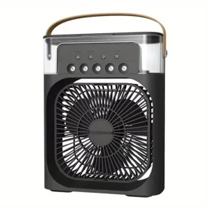 Portable Fan Air Conditioners USB Electric Fan LED Night Light Water Mist Fun 3 In 1 Air Cooler For Home