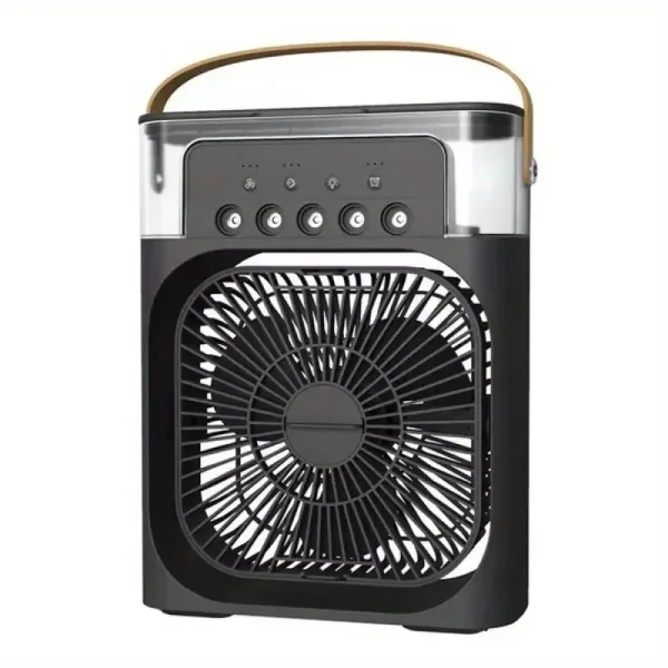 Portable Fan Air Conditioners USB Electric Fan LED Night Light Water Mist Fun 3 In 1 Air Cooler For Home