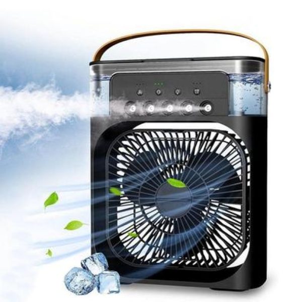 Portable Fan Air Conditioners USB Electric Fan LED Night Light Water Mist Fun 3 In 1 Air Cooler For Home - Image 3