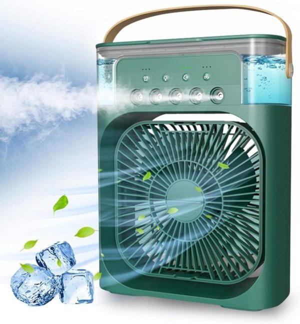 Portable Fan Air Conditioners USB Electric Fan LED Night Light Water Mist Fun 3 In 1 Air Cooler For Home - Image 4